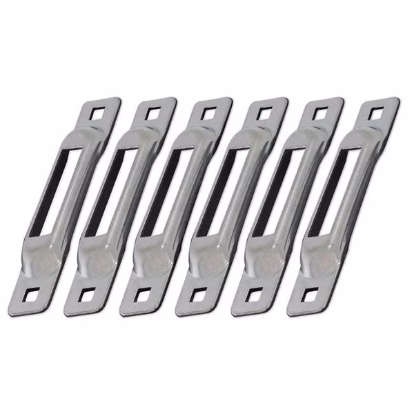 Snap-Loc SLSZ6 E-Track Single Strap Anchors - Zinc Plated; Pack of 6, Snap-Loc, Mfr#: SLSZ6
